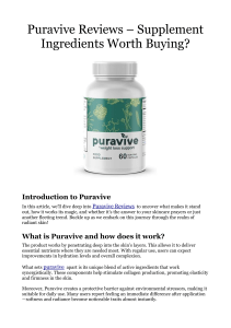 Puravive Reviews  Supplement Ingredients Worth Buying