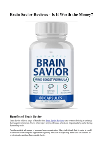 Brain Savior Reviews - Is It Worth the Money