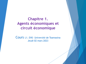 01- Circuit économique et agents économique