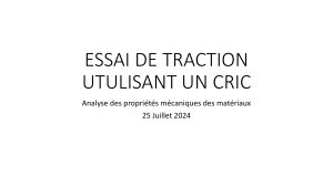 ESSAI DE TRACTION UTULISANT UN CRIC 062856