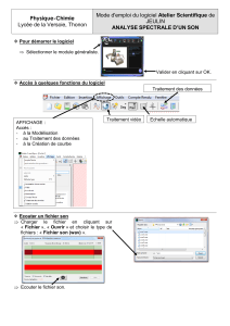 Notice de l'atelier scientifique-Analyse spectrale