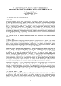 Paper 17 On jack-up hull-in-water wave-induced leg loads and surge motion during extraction of embedded spudcans