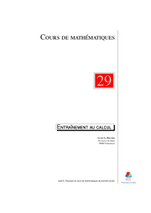 Entraînement au calcul