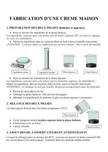 Recettes et instructions de crème maison