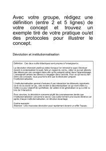 Résumé des concepts