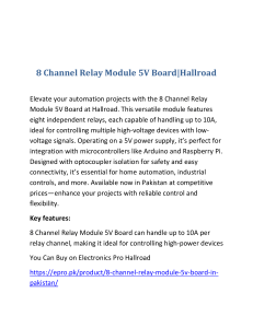 8 Channel Relay Module 5V Board