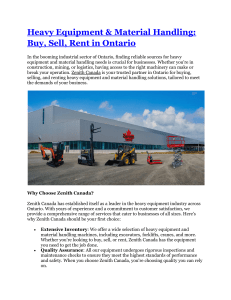 Forklift Rental Mississauga