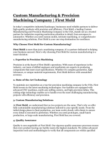 plastic injection molding services