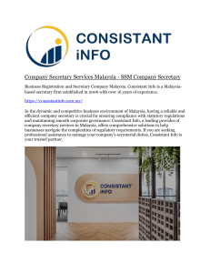 company secretary services malaysia