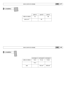 aire carré rectangle