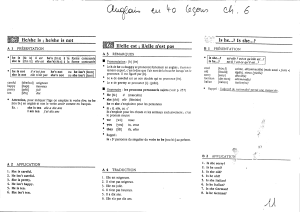 Anglais 40 lecons-Chapitres 6 a 10