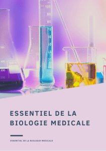 L'essentiel de la biologie médicale