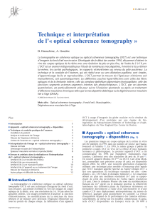 Interprétation d'un OCT