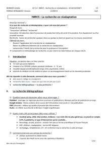 Recherche en Réadaptation : Cours IMRCS