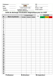 Grille de décharge 4 AEP