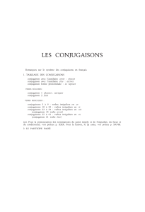 conjugaisons