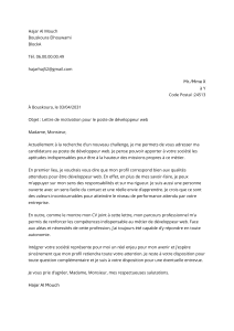 exemple de cv