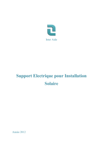 support electrique pour installation solaire