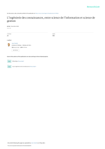 Lingenierie des connaissances entre science de l (1)