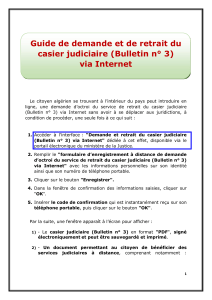 guide demande en ligne du casier judiciaire fr