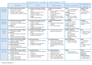 Mathématiques-Cm1-Programmation-annuelle