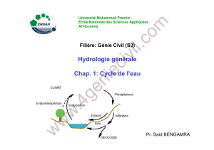 Cycle de l'eau 