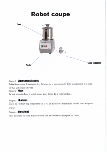 machines dangeureuses en cuisine