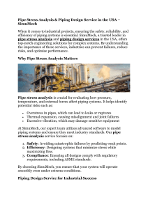 Pipe stress analysis