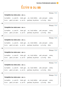 Exercices orthographe CE2