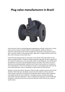 Plug valve manufacturers in Brazil