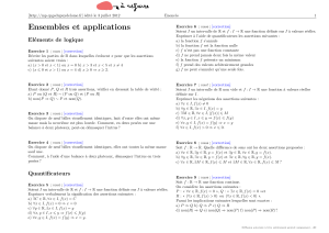 Ensembles et applications