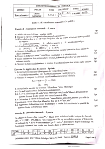 Chimie Bac 2023