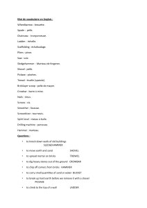 Mot de vocabulaire en Anglais