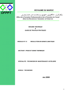 TMH Marocetude.com Module13-Regulatione en Genie Climatique-Filiere