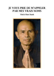 JE VOUS PRIE DE M'APPELER PAR MES VRAIS NOMS - THICH NHAT HANH