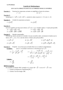 Chap 3 - Contrôle CORRIGE - site