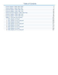 examens corriges algebre1