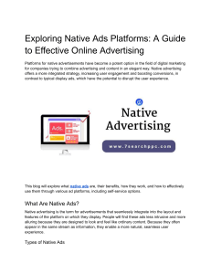 Exploring Native Ads Platforms  A Guide to Effective Online Advertising