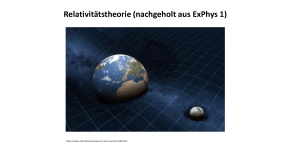 ExPhys Ing II Relativitaetstheorie nach Kapitel 11