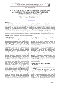 Framework SmartCity SmartTransport