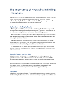 Hydraulics in Drilling Operations