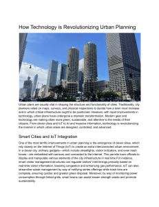  How Technology is Revolutionizing Urban Planning