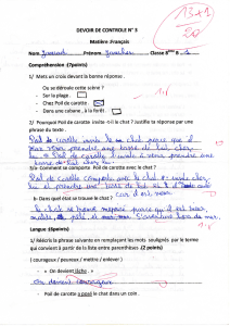 Devoir de Contrôle N°3 - Français - 8ème (2021-2022)  Mr jawadi jawher