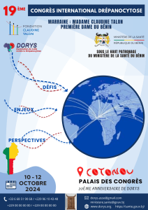 Affiche 19ème Congrès International Drépanocytose DORYS Cotonou 2024