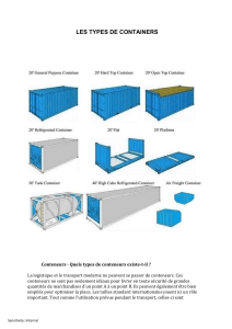 LES TYPES DE CONTAINERS