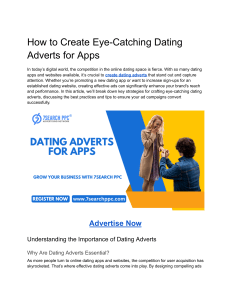 How to Create Eye-Catching Dating Adverts for Apps