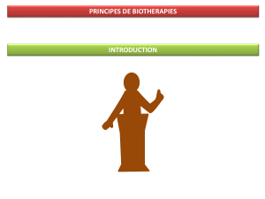 Principes des Biothérapies : Introduction et Mécanismes d'Action