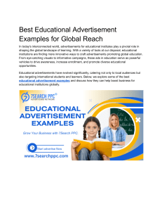 Best Educational Advertisement Examples for Global Reach