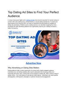 Top Dating Ad Sites to Find Your Perfect Audience