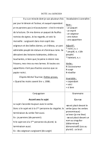 Dict&eacute;e de fran&ccedil;ais : Michel Tournier - Grammaire et vocabulaire